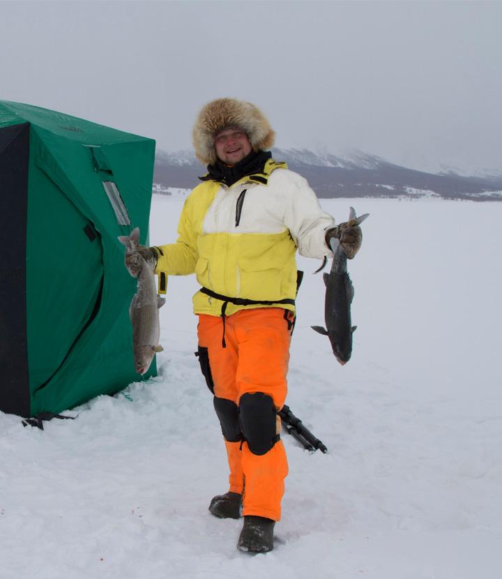 Зимняя рыбалка в Монголии